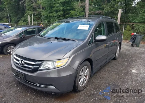 2014 Honda Odyssey Ex-L from USA, damaged, VIN 5FNRL5H67EB006164